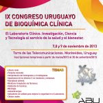 IX Congreso Uruguayo de Bioquímica Clínica