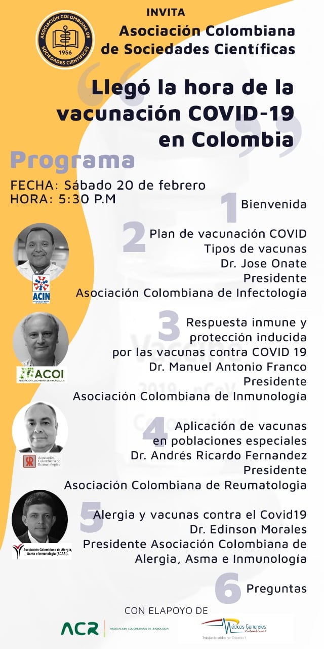 "Llegó la hora de la vacunación COVID-19 en Colombia"